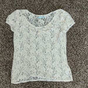 Sheer lace top